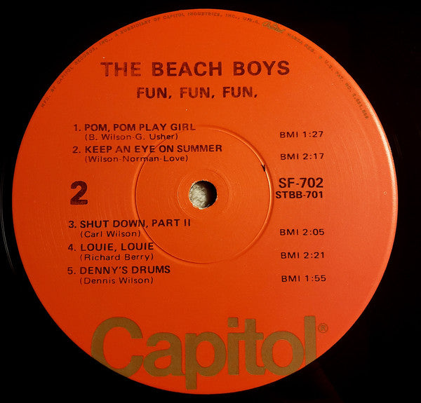 The Beach Boys : Fun, Fun, Fun (LP, Album, RE, Win)