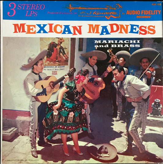 Mariachi Miguel Diaz, Richard Davis (21), Tequila Brass, The Ralph Robles Octet : Mexican Madness (3xLP, Comp, Box)