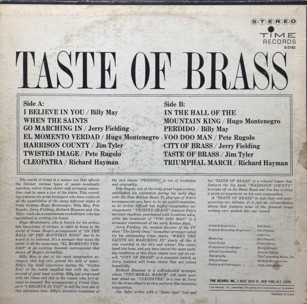 Various : Taste Of Brass (LP, Album)