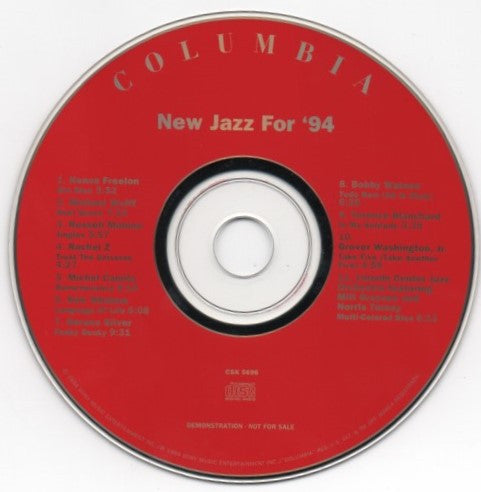 Various : New Jazz For '94 (CD, Album, Comp, Promo)