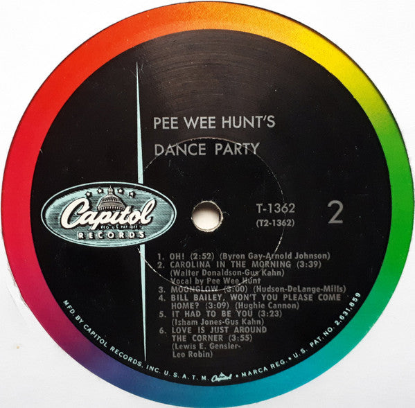 Pee Wee Hunt : Pee Wee Hunt's Dance Party (LP, Album, Mono)