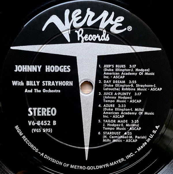 Johnny Hodges With Billy Strayhorn : Johnny Hodges With Billy Strayhorn And The Orchestra (LP, Album)