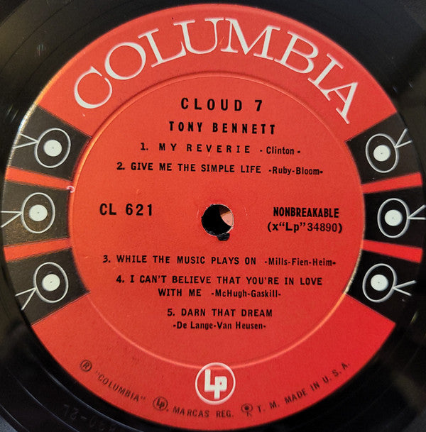 Tony Bennett Featuring Chuck Wayne : Cloud 7 (LP, Album, Mono, RE)