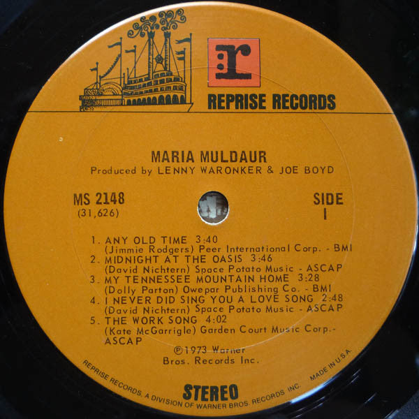 Maria Muldaur : Maria Muldaur (LP, Album, Pit)