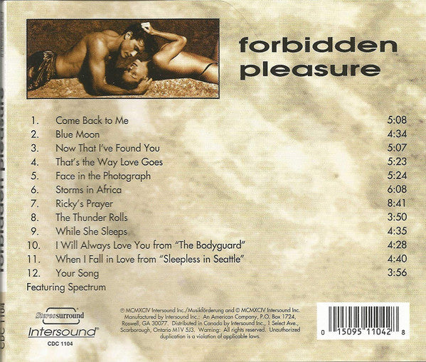 Spectrum (23) : Forbidden Pleasure (CD)