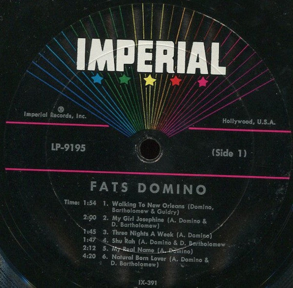 Fats Domino : Million Sellers By Fats (LP, Comp, Mono)