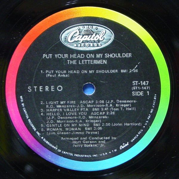 The Lettermen : Put Your Head On My Shoulder (LP)