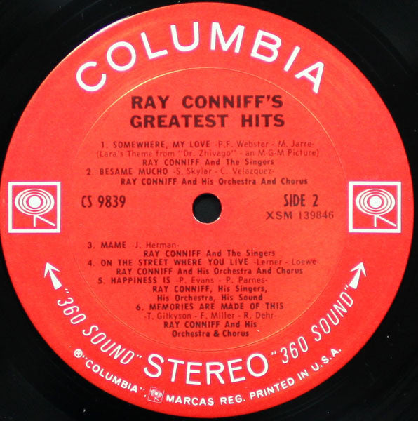 Ray Conniff : Ray Conniff's Greatest Hits (LP, Comp)