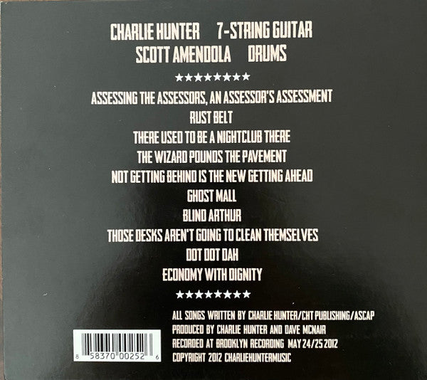 Charlie Hunter, Scott Amendola : Not Getting Behind Is The New Getting Ahead (CD, Album)