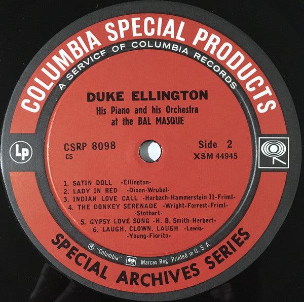 Duke Ellington : Dance To Duke! His Piano And Orchestra At The Bal Masque (LP, Album, RE)