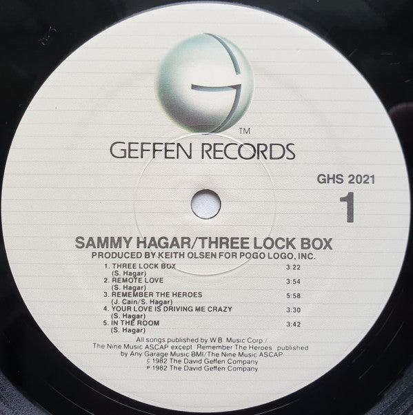 Sammy Hagar : Three Lock Box (LP, Album, Win)