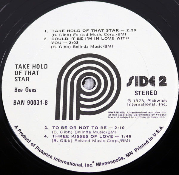 Bee Gees : Take Hold Of That Star (LP, Comp, RM)