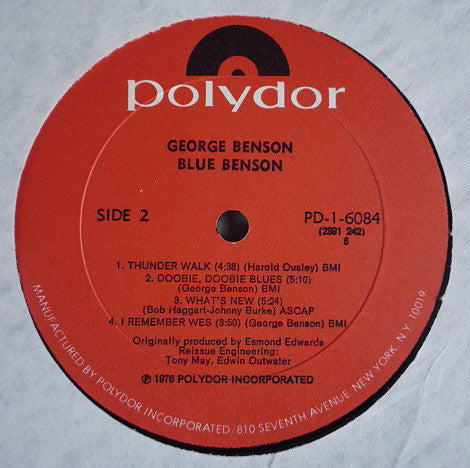 George Benson : Blue Benson (LP, Comp, RE, 6)