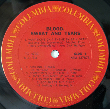 Blood, Sweat And Tears : Blood, Sweat & Tears (LP, Album, RE)