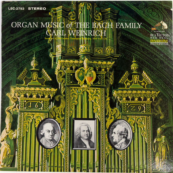 Carl Weinrich : Organ Music Of The Bach Family (LP, Album, RE)