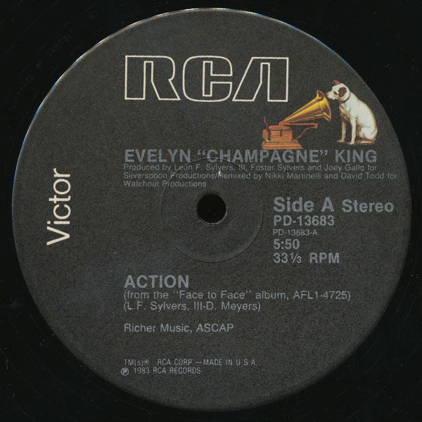 Evelyn King : Action / Let's Get Crazy (12")