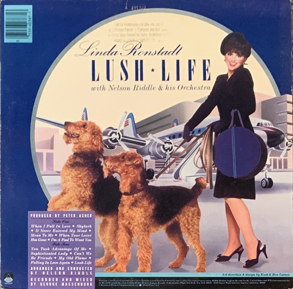 Linda Ronstadt With Nelson Riddle And His Orchestra : Lush Life (LP, Album, All)