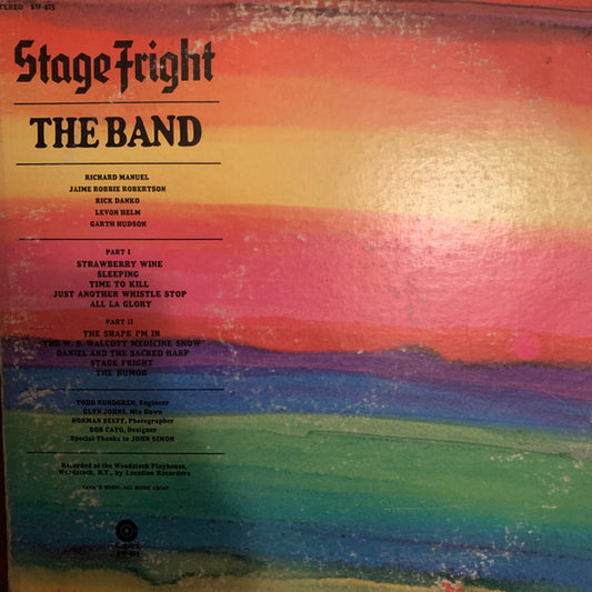 The Band : Stage Fright (LP, Album, Club, RP, RCA)