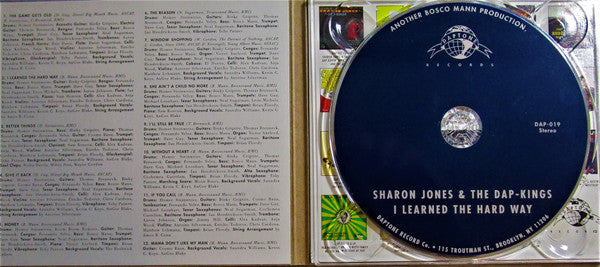 Sharon Jones & The Dap-Kings : I Learned The Hard Way (CD, Album, Dig)
