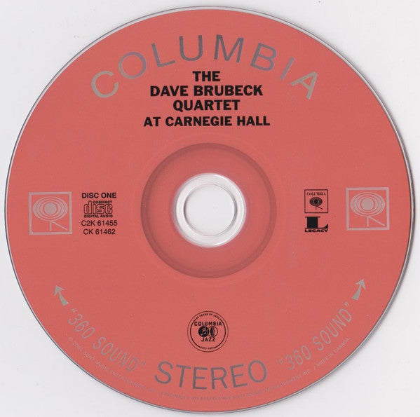 The Dave Brubeck Quartet : At Carnegie Hall (2xCD, Album, RE, RM)