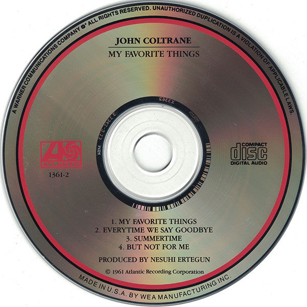 John Coltrane : My Favorite Things (CD, Album, RE)