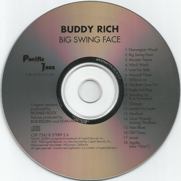 Buddy Rich Big Band : Big Swing Face (CD, Album, RE)