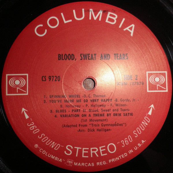 Blood, Sweat And Tears : Blood, Sweat And Tears (LP, Album, Gat)