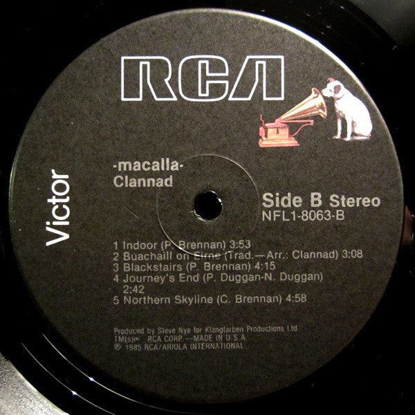 Clannad : Macalla (LP, Album)