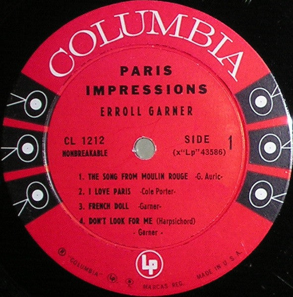 Erroll Garner : Paris Impressions - Vol. 1 (LP, Album, Mono)