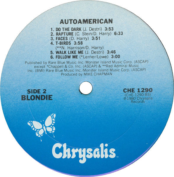 Blondie : Autoamerican (LP, Album, Pit)