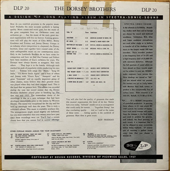 The Dorsey Brothers Orchestra : Their Shining Hour (LP, Comp, Mono)