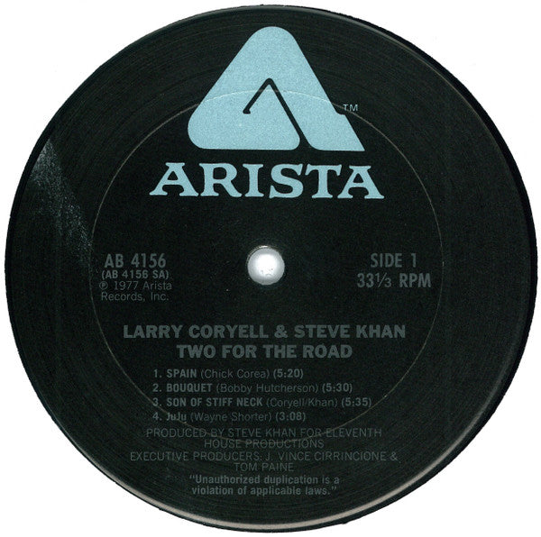 Larry Coryell - Steve Khan : Two For The Road (LP, Album)