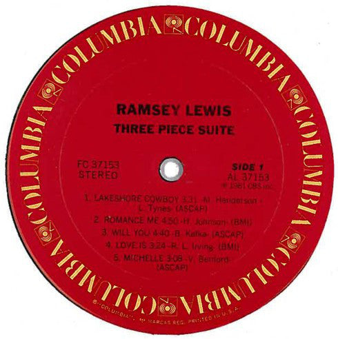 Ramsey Lewis : Three Piece Suite (LP, Album, Ter)