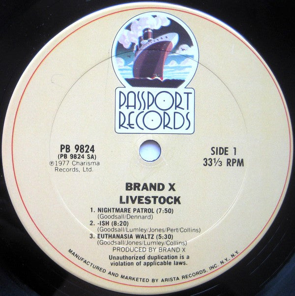 Brand X (3) : Livestock (LP, Album)