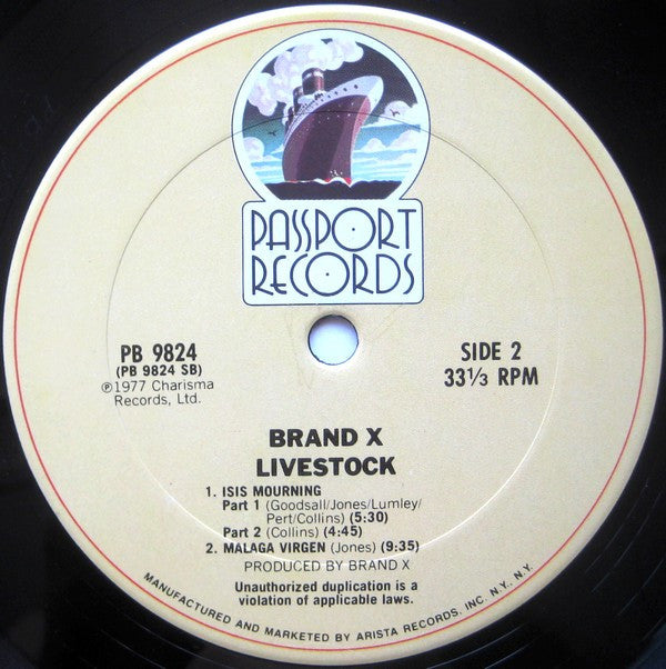 Brand X (3) : Livestock (LP, Album)