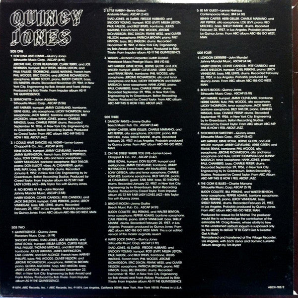 Quincy Jones : Mode (2xLP, Comp, RM)