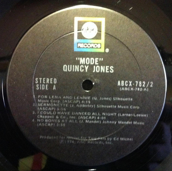 Quincy Jones : Mode (2xLP, Comp, RM)