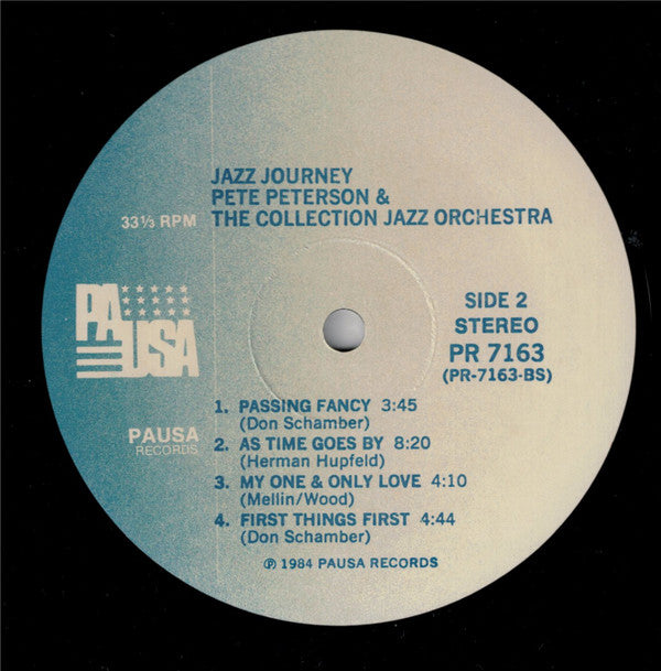 Pete Petersen & The Collection Jazz Orchestra Featuring Ashley Alexander (2) : Jazz Journey (LP, Album)