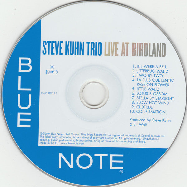 Steve Kuhn Trio : Live At Birdland (CD, Album)