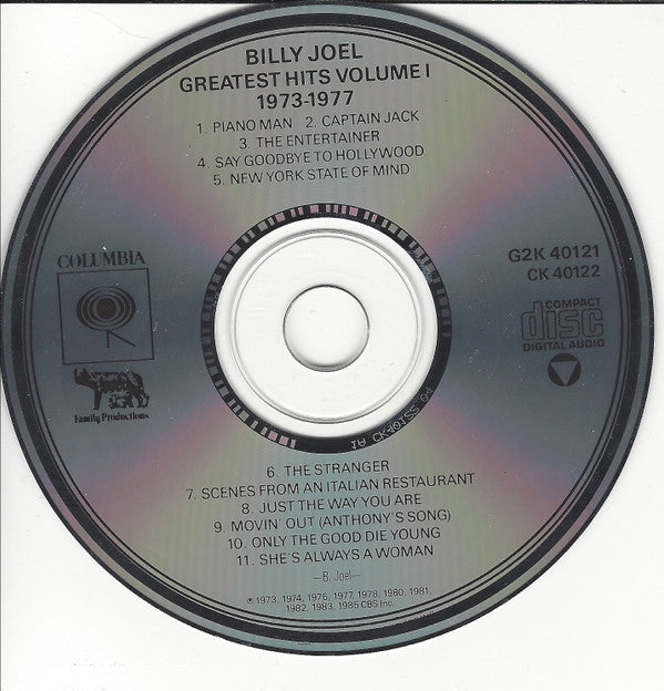 12” VintageColumbia Records Billy outlet Joel Greatest Hits Volume 1 & 2 Vinyl