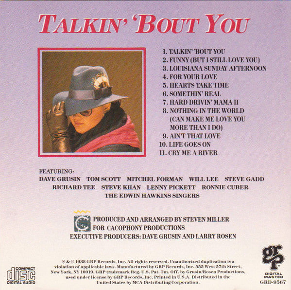 Diane Schuur : Talkin' 'Bout You (CD, Album)