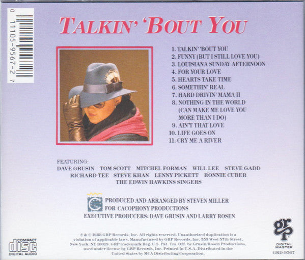 Diane Schuur : Talkin' 'Bout You (CD, Album)