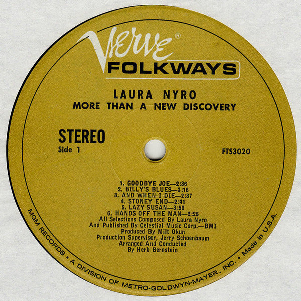 Laura Nyro : More Than A New Discovery (LP, Album, MGM)