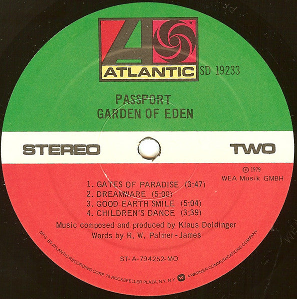 Passport (2) : Garden Of Eden (LP, Album, MO )