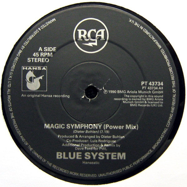 Blue System : Magic Symphony (12", Single)