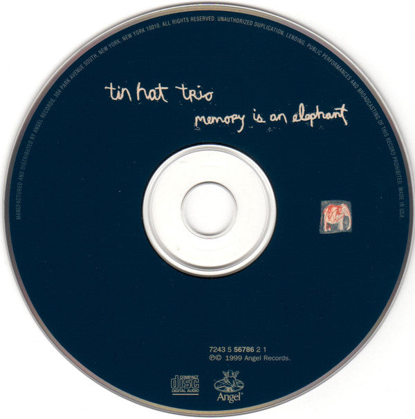 Tin Hat Trio : Memory Is An Elephant (CD, Album)