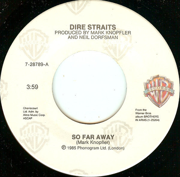 Dire Straits : So Far Away (7", Single, Spe)