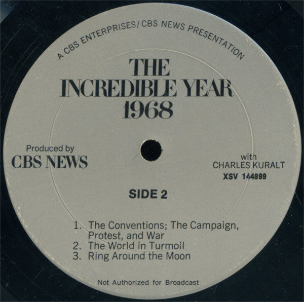 Charles Kuralt : The Incredible Year: 1968 (LP, Album, Comp, Mono)