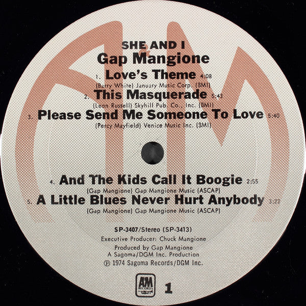 Gap Mangione : She And I (LP, Album)