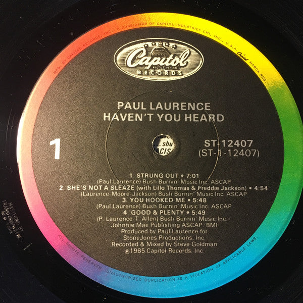 Paul Laurence : Haven't You Heard (LP, Album, Jac)